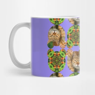 Canna flower patterns that resemble cat eyes. Mug